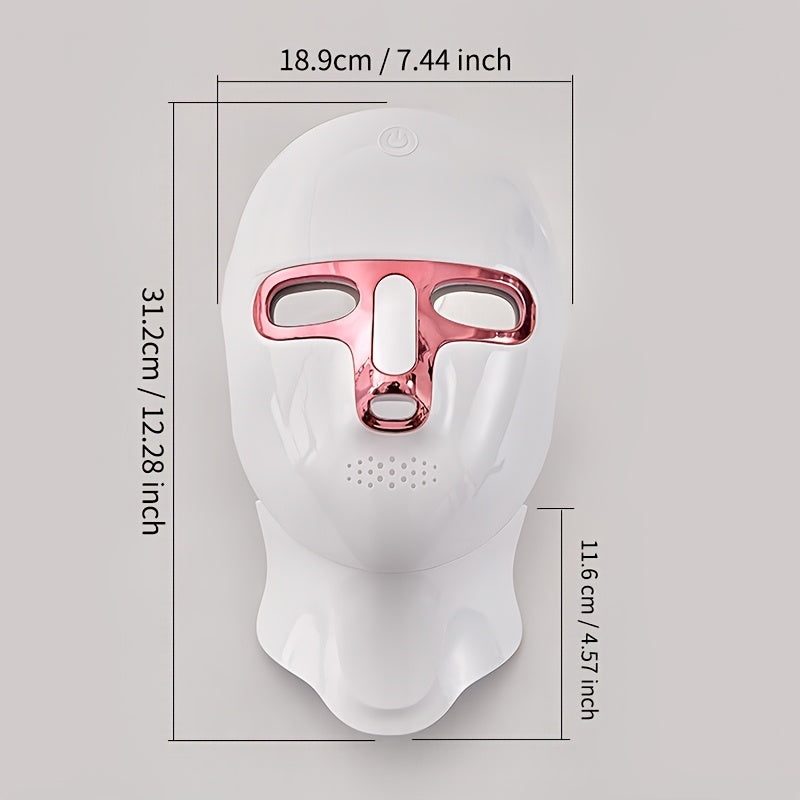 7-Color Touch Screen Facial Mask for Women - USB Rechargeable, Portable Skincare Device with Large Battery, 15-Minute Daily Use, Perfect Gift for Girlfriend or Valentine's Day